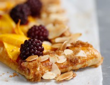 Breakfast berry tart