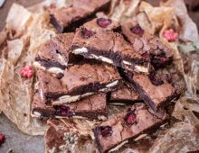 Double Choc Raspberry Brownies
