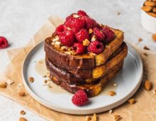 Raspberry Brioche French Toast